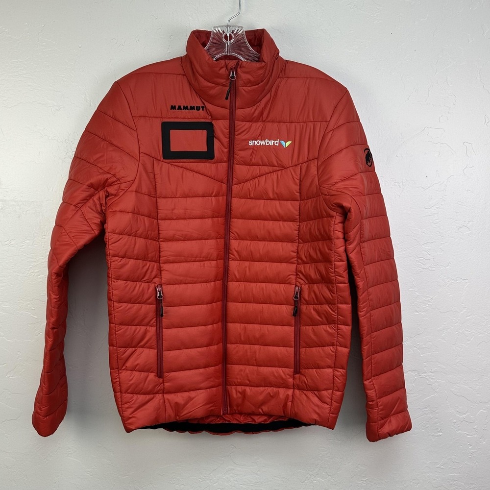 Mammut Jacket Mens Small Red Insulated‎ Puffer Snowbird Logo Style 1013-02330